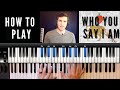 Who You Say I AM by Hillsong Worship // Piano Tutorial // How to Play