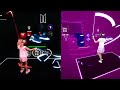 an 8 year old girl challenged me in beat saber