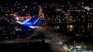 Victoria BC's New Johnson St. Bridge - Opening Night First Traffic