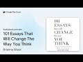 101 essays that will change the way you think by brianna wiest · audiobook preview