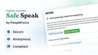 🚀 Introducing Safe Speak – a place for your team to speak anonymously and freely