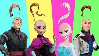 Wrong Hair Disney Princess Elsa Anna Frozen 잘못된 머리 퍼즐 Wrong heads puzzles