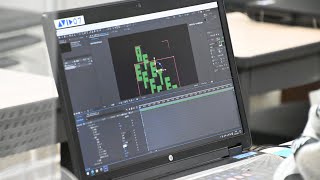 放送技術科「After Effects」の様子