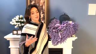 Purple Lavender Heart Wreaths