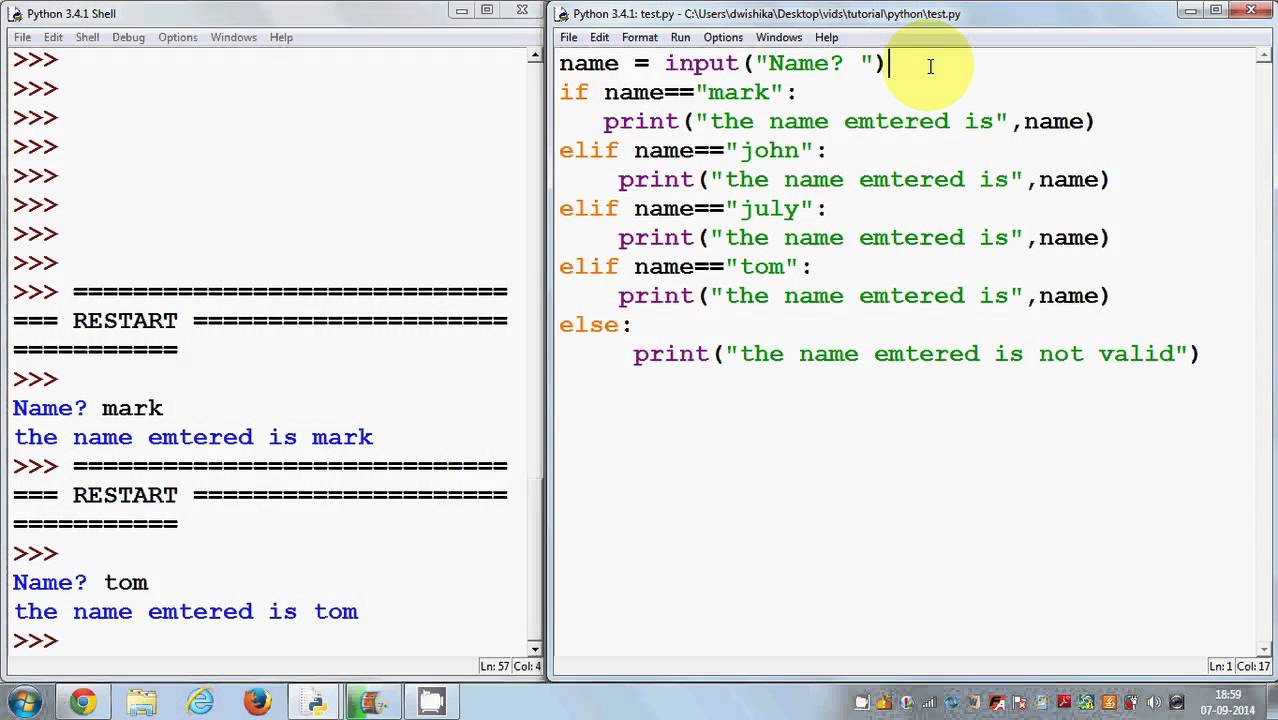 Python Elif And Nested If Statements - YouTube