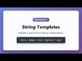 Kotlin String Templates Tutorial: Master $ and ${} for String Interpolation