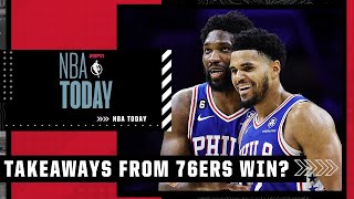 Takeaways from the Philadelphia 76ers' first win? | NBA Today