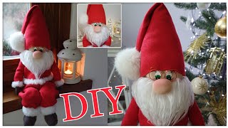 Gnomo BABBO NATALE fai-da-te TUTORIAL facile senza cucire