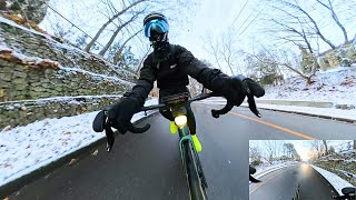 Winter cycling commute to work across Toronto - Insta360 X4 POV