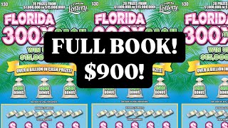 🔴 LIVE $900 Full Book of Florida 300X The Cash: Scratching for Mega Wins!