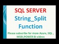 String Split Function in SQL Server | String_split in SQL server