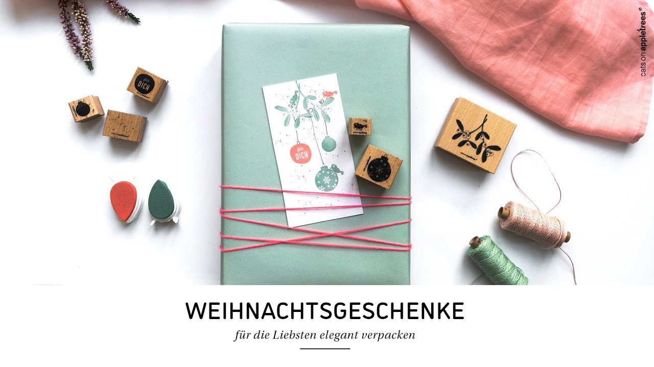 Diy Stamping Tutorial Weihnachtsgeschenke Verpacken Youtube