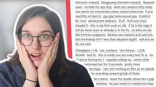 Exploring Unhinged Ao3 Tags