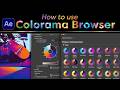 How to Use Colorama Browser for After Effects - Unlock Colorama's true potential