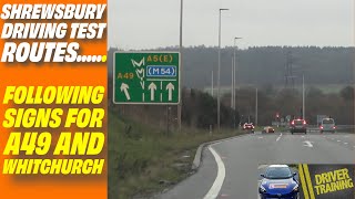 SHREWSBURY DRIVING TEST ROUTES -  Emstrey roundabout shrewsbury shropshire