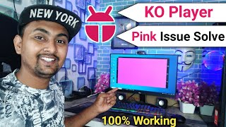 How To Solve KO Player Pink Screen Issue In 2022 | Free Fire Pink Screen Problem On PC