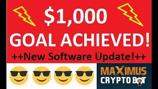 Maximus Cryptobot Review : New $1,000 Achievement \u0026 FX vs Crypto!