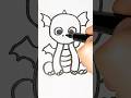 How to draw a cute Dragon 🐉 Step by Step drawing for kids #shorts