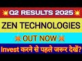 Zen Technologies Q2 Results 2025 🔴 Zentech Result 🔴 Zen Tech Share Latest News 🔴 Zen Tech Share News