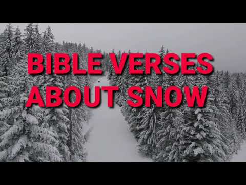 What does Bible say about snow?