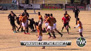 School Rugby Action - 1st Piet Retief vs Volksrust 20-06-2015