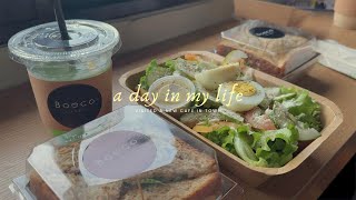 [a day in my life] visited a new cafe in town | BOOCO bulk \u0026 brew | healthy snacks ✨☕