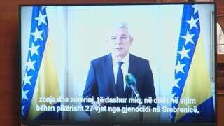 Presidenti i Bosnje Hercegovinës video mesazh për Parlamentin e Shqipërisë