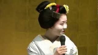 舞妓さん　「Q \u0026 A」インタビュー 　Interview to Maiko.wmv