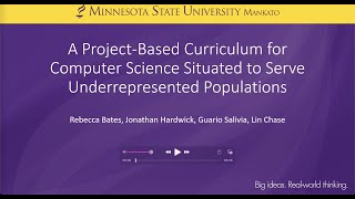 Project-based Computer Science Program at MSU Mankato - SIGCSE 2022