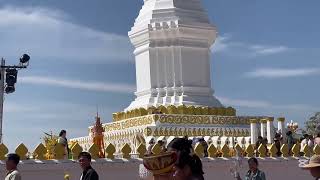 #แห่ปราสาทผึ้งงานบุญนมัสการพระธาตุศรีโคตรตะบอง #ประเทศลาว #thakhek #youtube