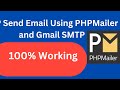 PHP Send Email using PHPMailer and Gmail SMTP | 100% Working