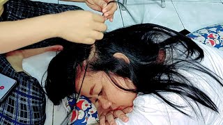 Hair Cracking, Neck Cracking sambil nyari telur kutu 😂 / cabut rambut gatal