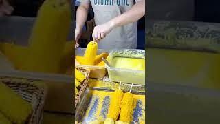 Amazing Yummy Street Food Chinese food  asmr 4K 特色炸玉米  甜玉米 10元一个 街边美食 特色小吃 香甜#Shorts