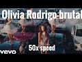 Olivia rodrigo-brutal (official video) 50x speed