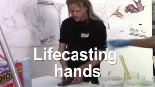 Life casting hands the correct way