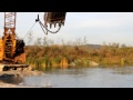 menck mc dragline digging gravel near munich