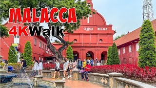 Discover Malacca's Beauty and History - 4K Walking Tour from Dutch Square to Jonker Night Market