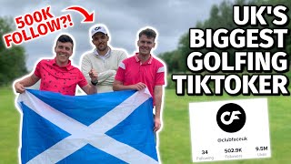 Golf with the UK's BIGGEST GOLF TIKTOKER | Scotland vs England UEFA Euro 2020