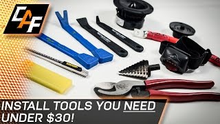 5 Car Audio Install Tools you NEED! Under $30! CarAudioFabrication