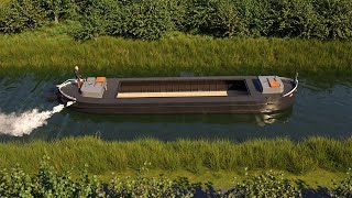 31M Barge  - 3D Animation