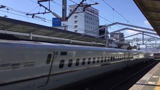 2019.1.19(土)11:43 JR山陽新幹線 福山駅(みずほ604号の通過)