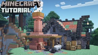Minecraft - Blacksmith Workshop & House Tutorial (How to Build)