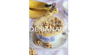 BOLO DE CANECA DE BANANA - LOW CARB 🍌