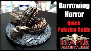 Reaper Miniatures, Burrowing Horror (Metal), Painting Guide, D\u0026D