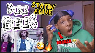 Bee Gees FIRST TIME LISTENING! Bee Gees - Stayin' Alive [Official Video] REACTION!🔥