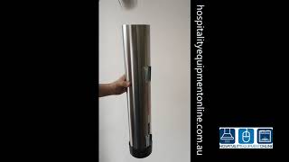 San Jamar C3200P/C3400P/C3500P Stainless Steel Cup Dispenser