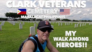 WALKING AMONG HEROES! BEAUTIFUL CLARK VETERANS CEMETERY Clark Freeport Zone Mabalacat Philippines 🇵🇭