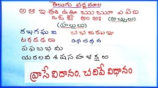 Telugu Varnamala Chart