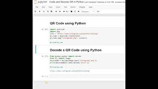 Day 39 : Code and Decode QR in Python
