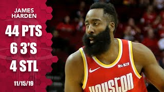 James Harden shows out for 44 points in Rockets vs. Pacers matchup | 2019-20 NBA Highlights